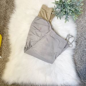 SOLD TIMES TWO | Khaki Cargo Capris Medium